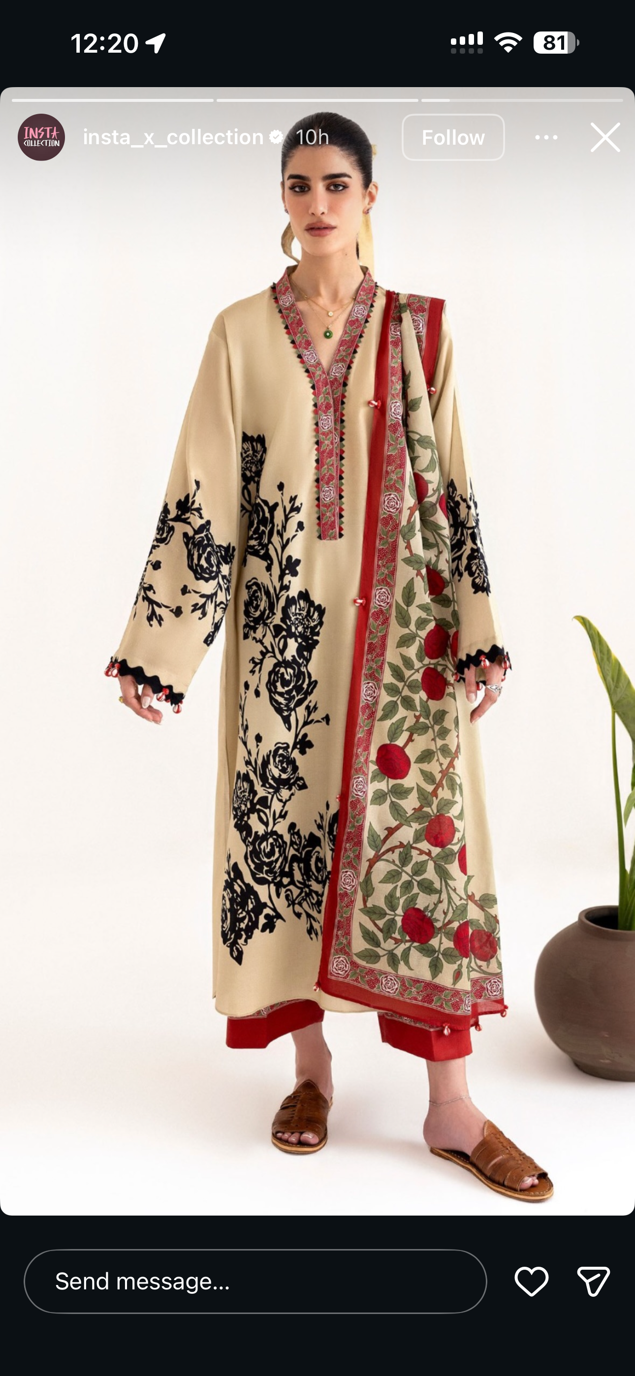 Zoya Long original pakistani lawn ♥️ - 3 piece || B1909